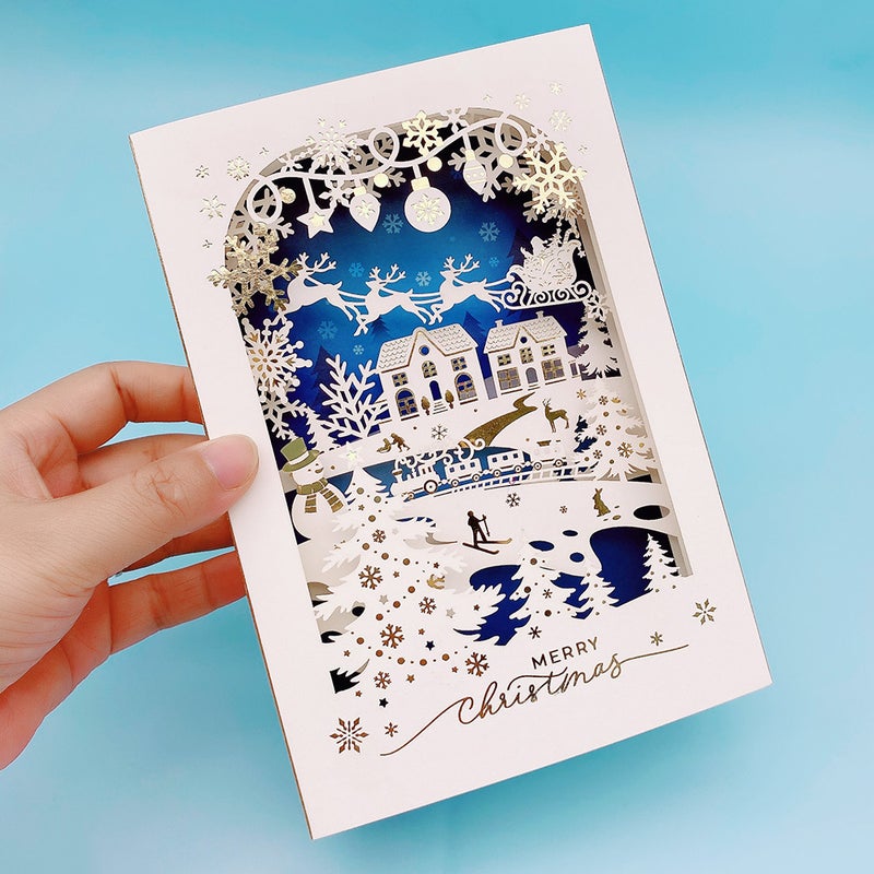 2026 New Year'S Greeting Card, New Year'S Day Holiday Three-Dimensional Craft Decoration, Blessing And Gratitude Message Desktop Ornament - Image 1